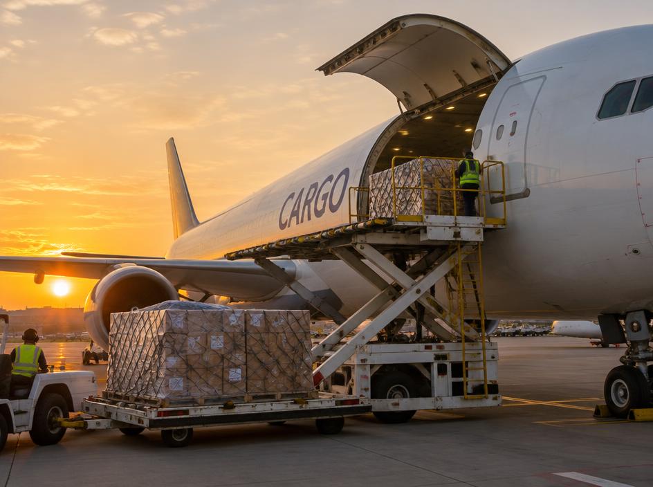 Flown to Ghana